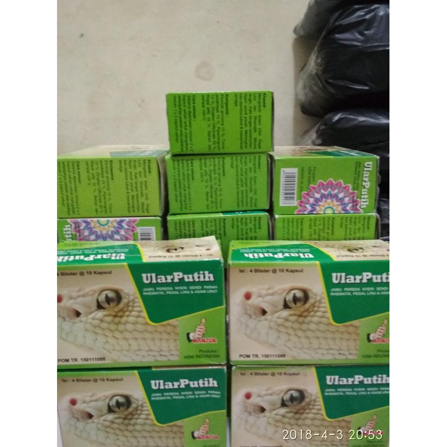 kapsul herbal obat asam urat pegal linu Ular Putih Original Asamulin