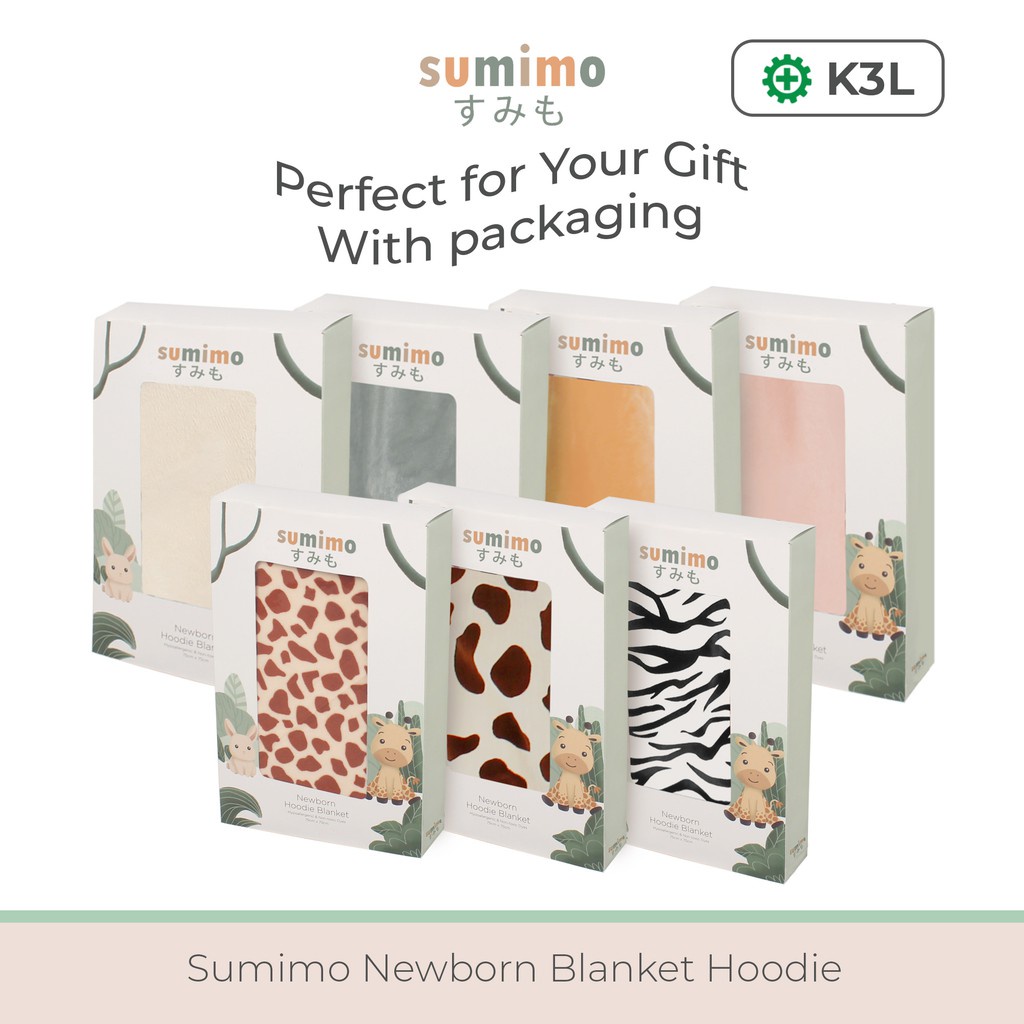 Sumimo Newborn Hoodie Blanket - Selimut Karakter Bayi (SM-NBHB)