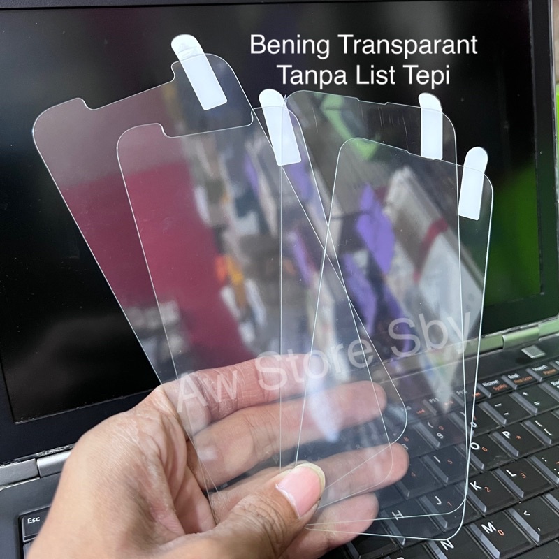 Tempered Glass iPhone 11/11 Pro Max/X/XS/XR/12/12 mini/12 Pro Max/13/13 Pro Max/14 Plus Anti Gores Kaca Bening