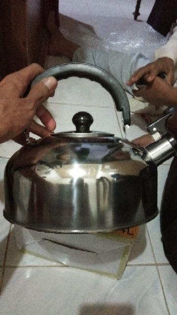 Teko Masak Pluit Kettle Stainless Fleco 3l 4l 5l [ Wajib Order Bubble ]