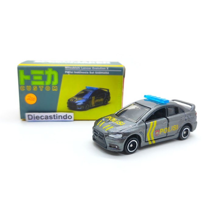 Tomica 39 Mitsubishi Lancer Evolution X Custom Polisi indonesiaSabhara