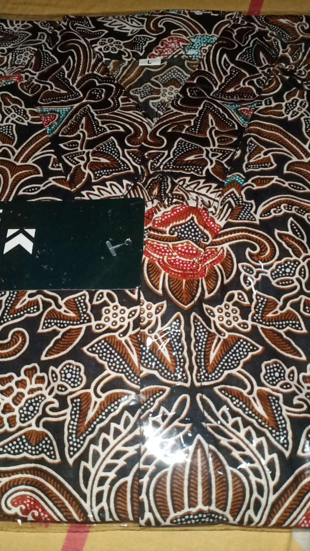 Hrb026 Kenongo Hem Kemeja Batik Pria Lengan M Lpendek  Katun Primis Halus Xl