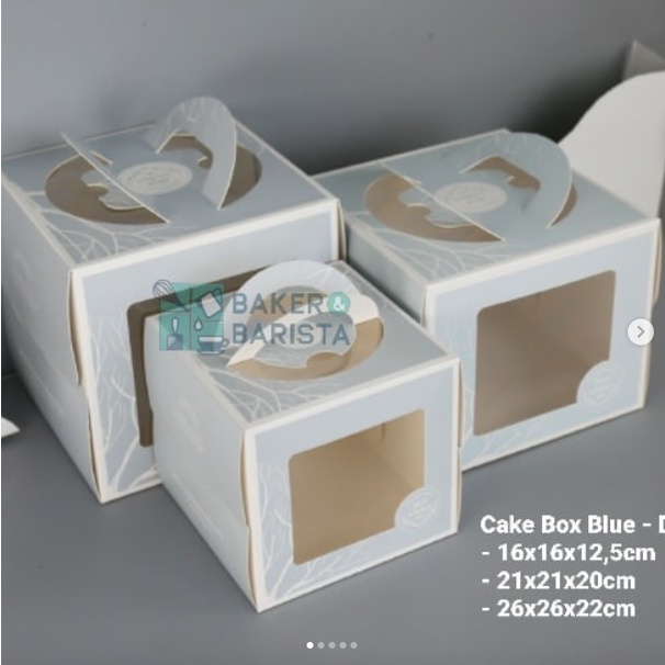 

Cake box Blue Deer Extra High 16x16x12 Box Kue Tinggi Dus Kue Cantik Kemasan Kue Parcel Gift Box Cakep