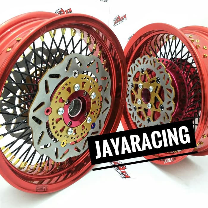 Jual velg custom depan double disc 450 350 14 Honda PCX 150 sepaket