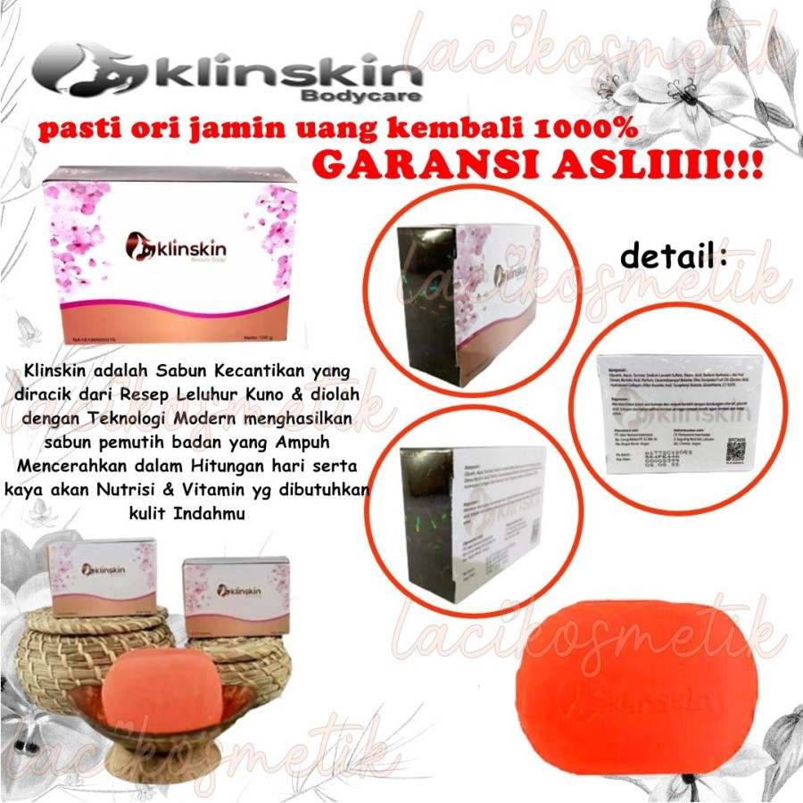 ✨LACIKOSME✨ KLINSKIN BEAUTY SOAP BPOM / LOTION KLINSKIN WHITENING BPOM ORIGINAL