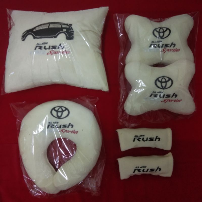 Bantal Mobil Rush TRD Sportivo Cream