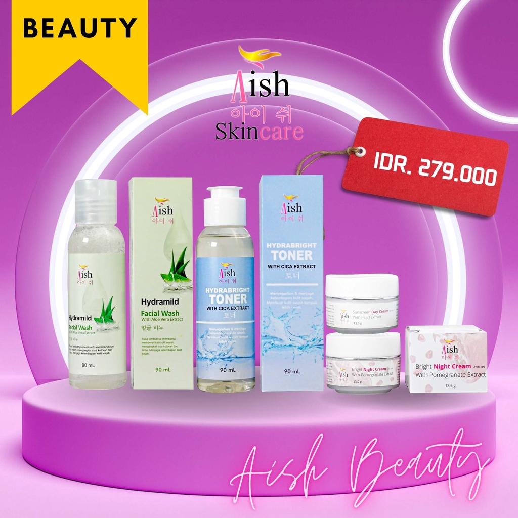 BISA COD PAKET AISH BEAUTY | PAKET SKINCARE AISH | SKINCARE AMAN COWOK / CEWEK