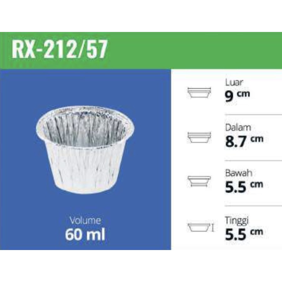 Aluminium Tray / RX 212 / Aluminium Cup