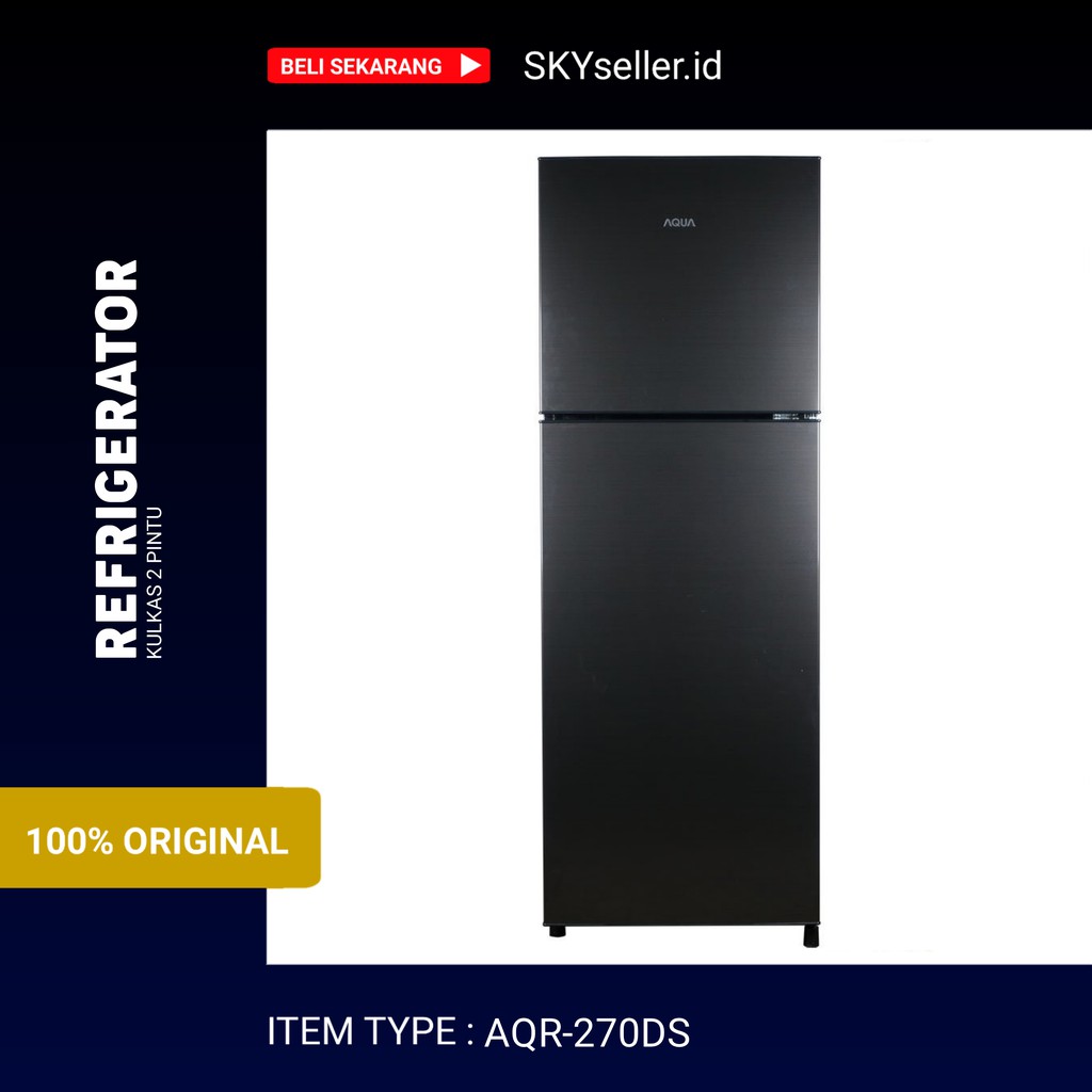 Kulkas 2 pintu AQUA AQR-270DS