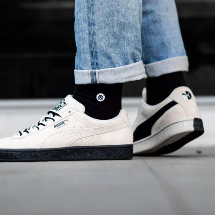 Flash Sale (frz-770) SEPATU SNEAKERS ORIGINAL PRIA WANITA PUMA SUEDE OUTSIDER CREAM BLACK