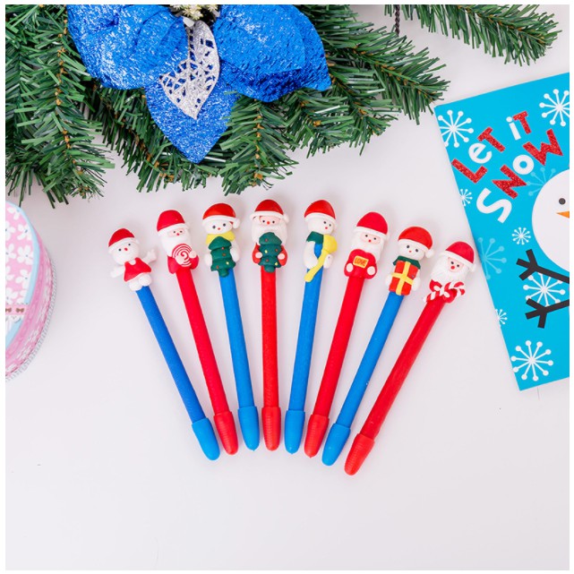

J2 - Pulpen santa clause pen X'mas pena kado natal ja