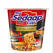 NOODLES/MIE INSTANT SEDAP CUP SELECTION KOREAN SPICY SOUP SATUAN