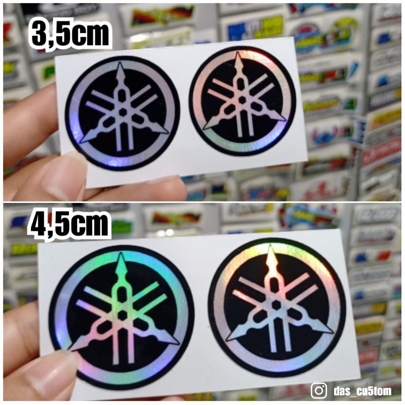 sticker printing LOGO YAMAHA HOLOGRAM