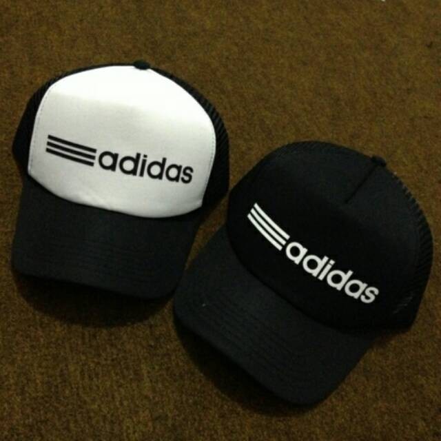 TOPI TRUCKER ADIDAS GARIS