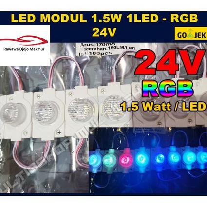 Led Modul 1.5W 24V Rgb Modul Led 1 Mata 24 Volt Rgb 100 Pcs Rawawa09 Segera Dapatkan