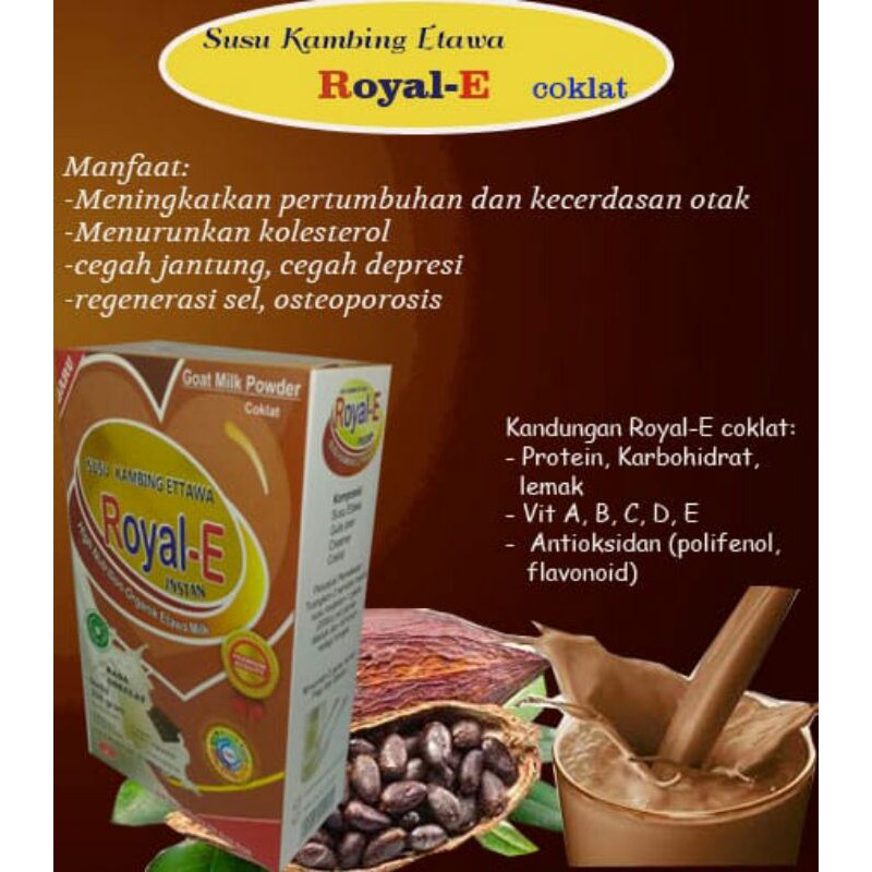 

#Royal-E coklat susu kambing murni *-