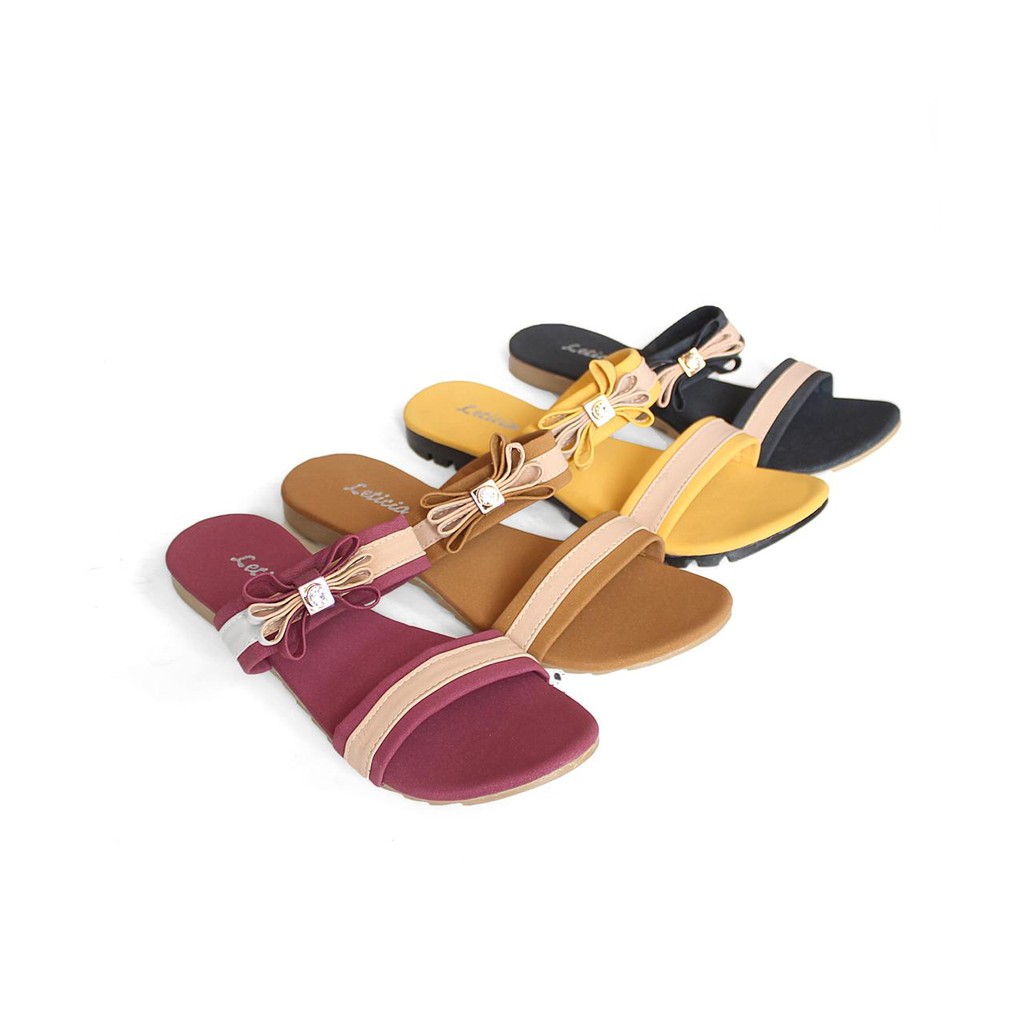 Sandal Wanita Teplek Selop Slop Murah IW26