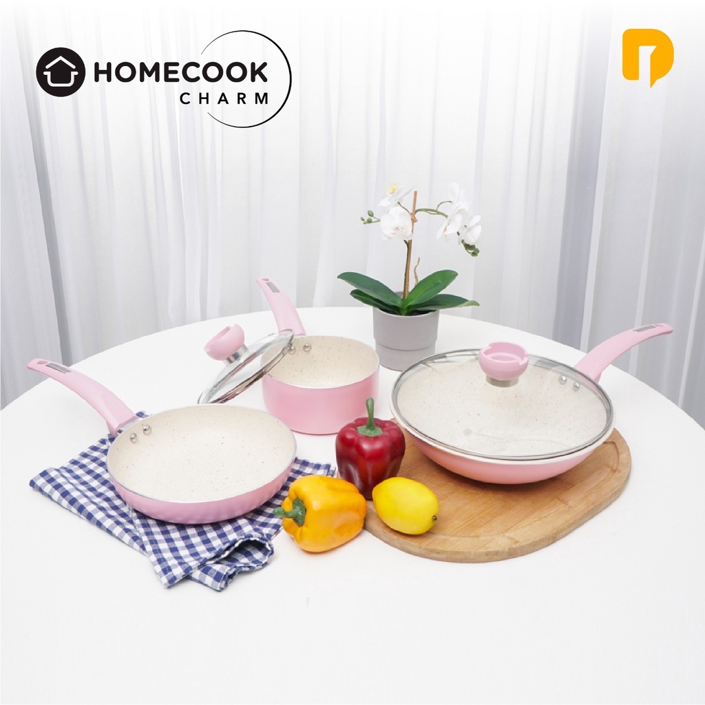 Panci Set Marble Coating Homecook Charm