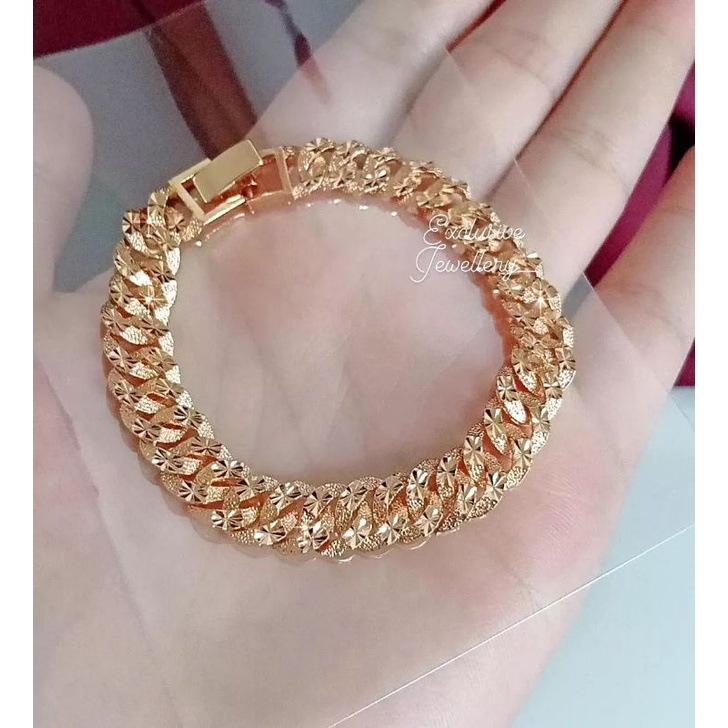 Luxuriousjewelery- Gelang tangan sisik naga Replika Berlian