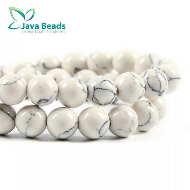 Bahan Gelang Manik Howlite Sintesis
