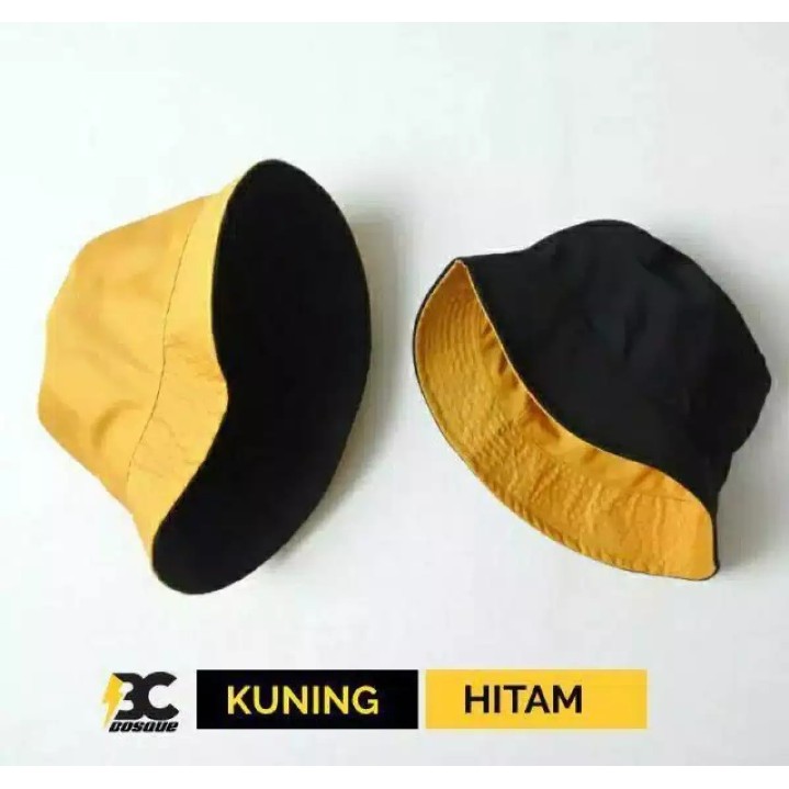 Topi Bucket Bolak Balik Pria/Wanita Terbaru Kualitas Bagus