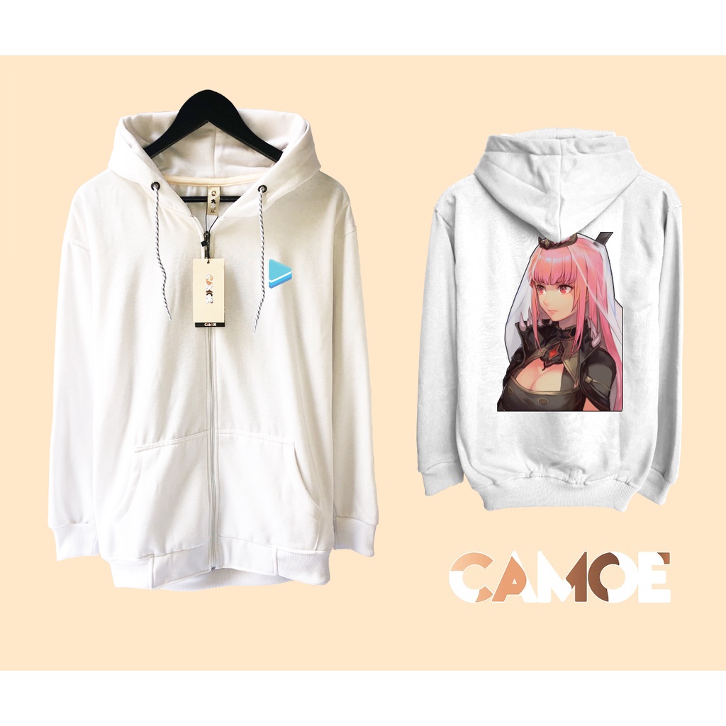 Jaket Hoodie Zipper Anime Hololive vTuber Mori Calliope