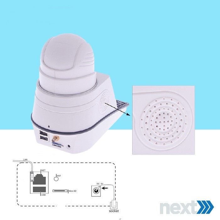 P2P Network Camera Video Call Mobile LCD With Door Alarm Remote-3