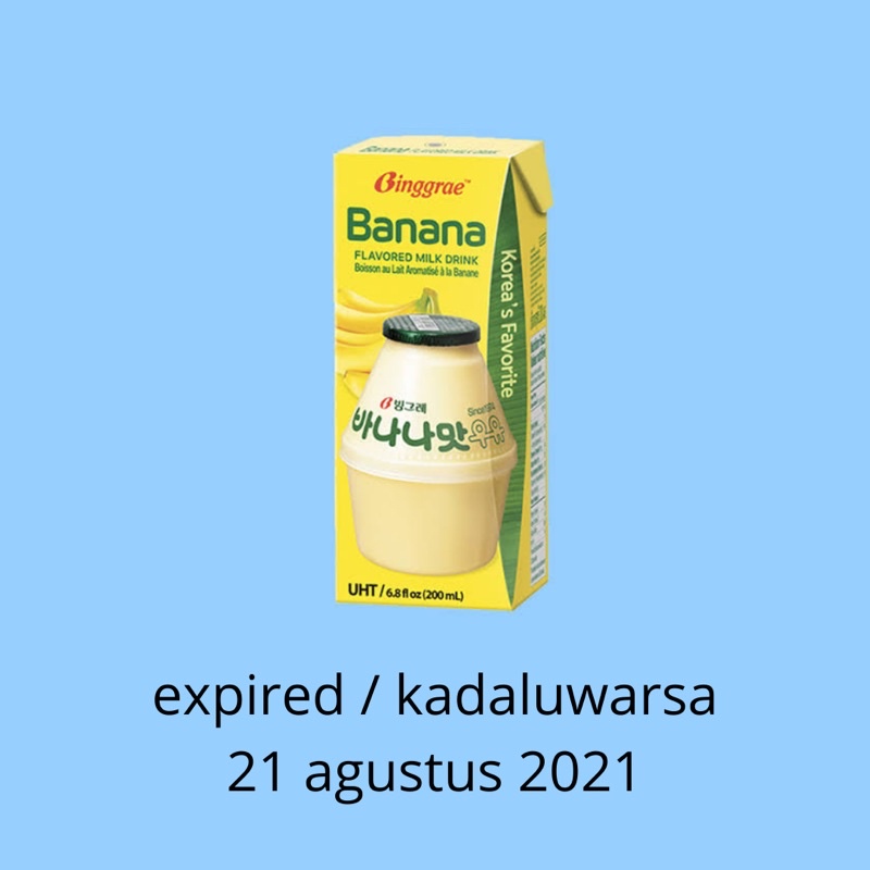 Jual Promo Binggrae Banana Flavored Milk Drink Minuman Susu Korea Rasa Pisang Exp 21 Agustus 5004