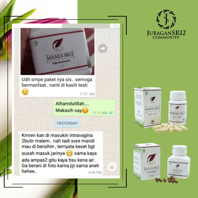 PELANCAR HAID AMPUH / MANJAKANI SR12 ACEH HERBAL / OBAT KEPUTIHAN / KISTA / PROMIL BPOM HALAL