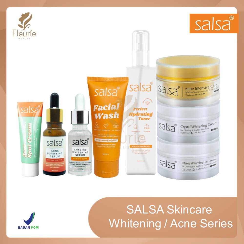 SALSA Skincare Whitening / Acne Series / Acne Spot Cream - Salsa Perawatan Wajah Original BPOM