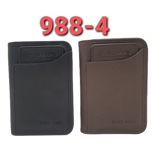 Dompet Pria Cowok Dewasa Bovis Ukuran Tanggung 3/4 Harga Murah Model Keren dan Terbaru Bahan PU Leather Kualitas Distro