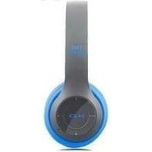 HEADPHONE BLUETOOTH P47 Pro Pure Bass / Headset Bluetooth Gaming pugb for gamers Y08-Biru