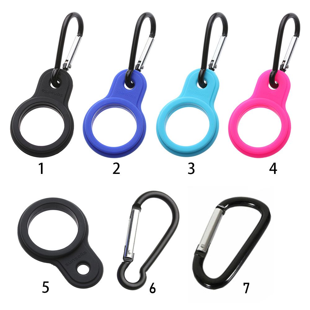 TOP 1PC Hot Outdoor Carabiner Aluminum Water Bottle Holder Sports Kettle Buckle Accessories New Arrival Camping Hiking Tool High Quality Rubber Buckles Hook