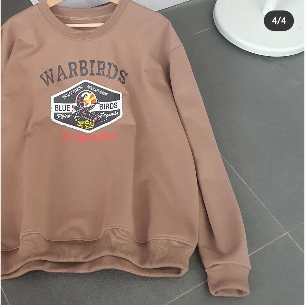 SWEATER WANITA WARBIRDS - CREWNECK WANITA TEBAL - SWEATSHIRT WANITA KEKINIAN PREMIUM