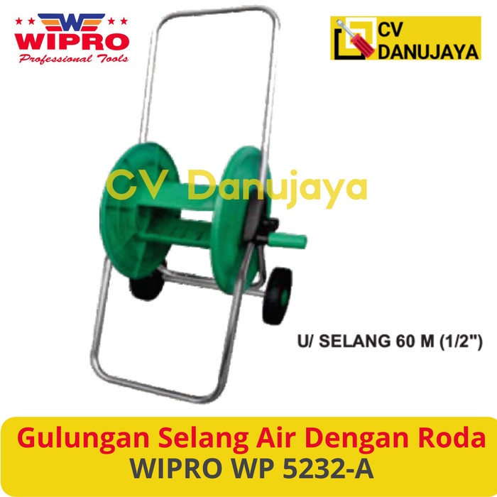 Gulungan Gulung Selang Slang Air Untuk 60M Dengan Roda Wipro WP 5232-A