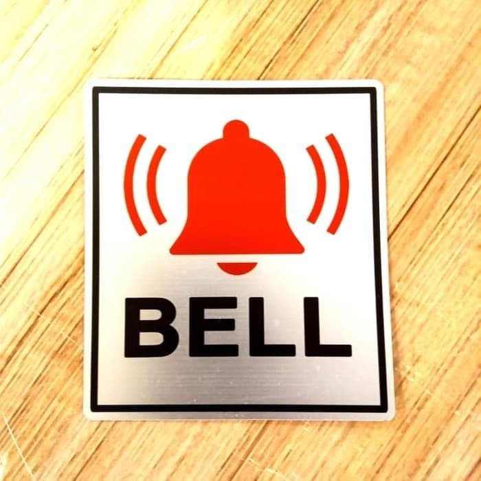 

SEMI PLAT 10x10 SIGN BELL LABEL RAMBU TANDA PETUNJUK SAFETY K3