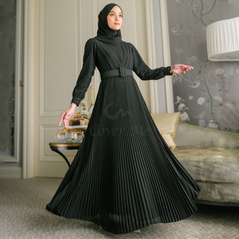 Ready Raline Dress by Cover me plisket premium daily kajian dress