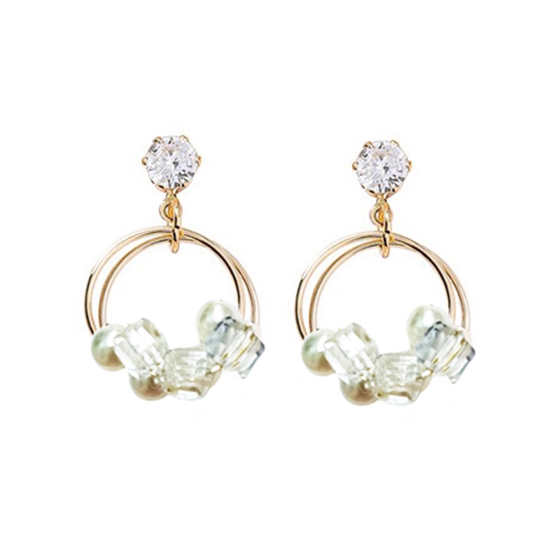 Anting Stud Wanita Korea /Anting fashion Mutiara Stud Diamond 537