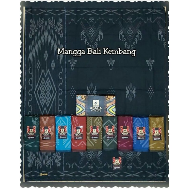 Sarung Mangga gold - sarung mangga kembang - sarung mangga motif kembang bali