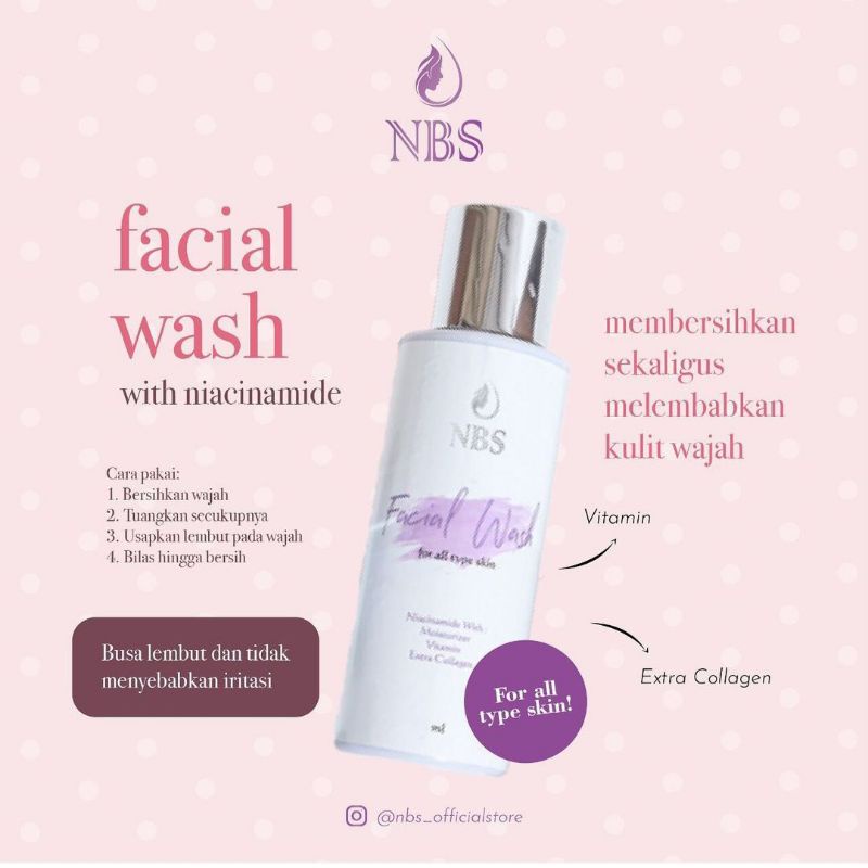 FACIAL WASH NBS SKINCARE ULTIMATE PACKAGE ORIGINAL BPOM FOR ALL SKIN TYPE