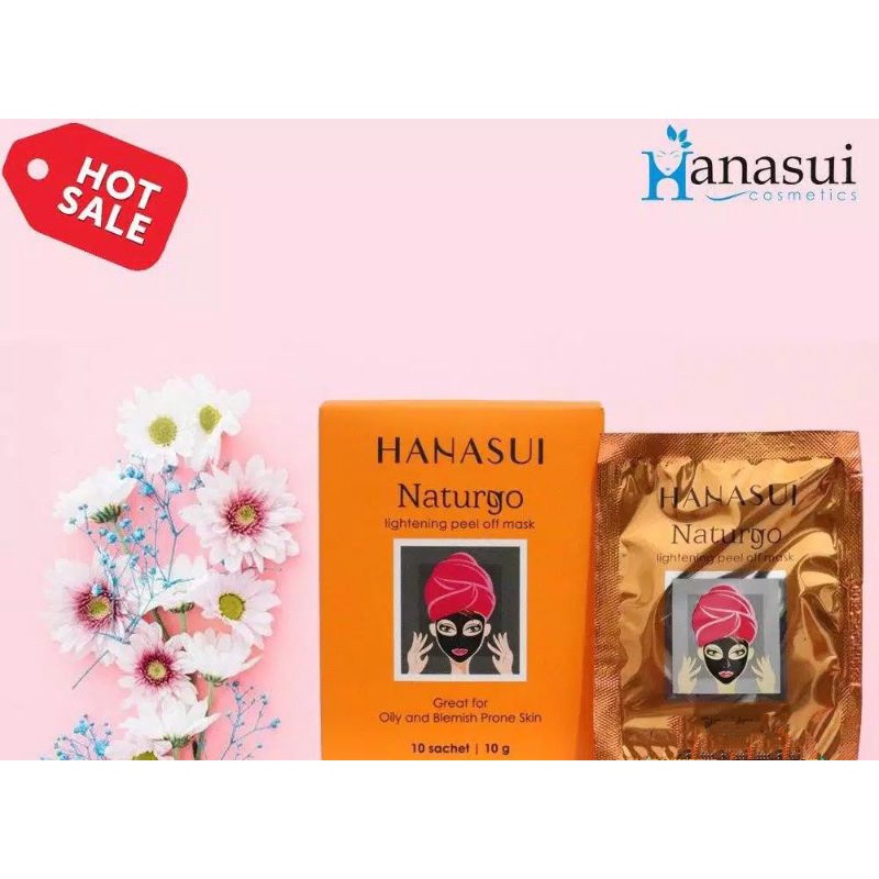 MASKER HANASUI NATURGO HANASUI BLACK / (HITAM) / GOLD EMAS