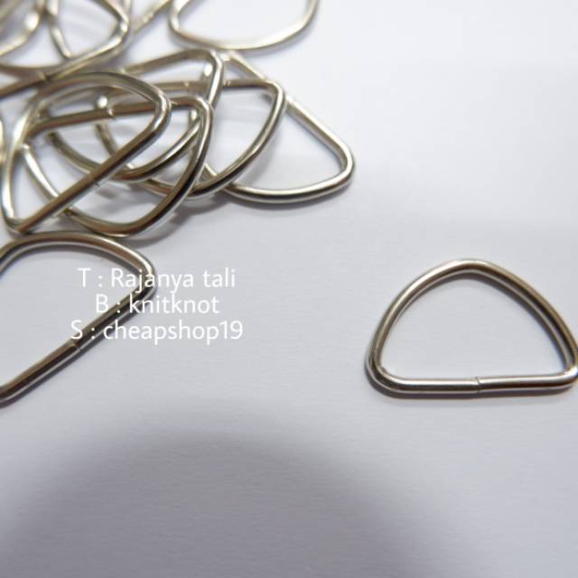 

Ring D ring tas 20mm 21mm 2cm