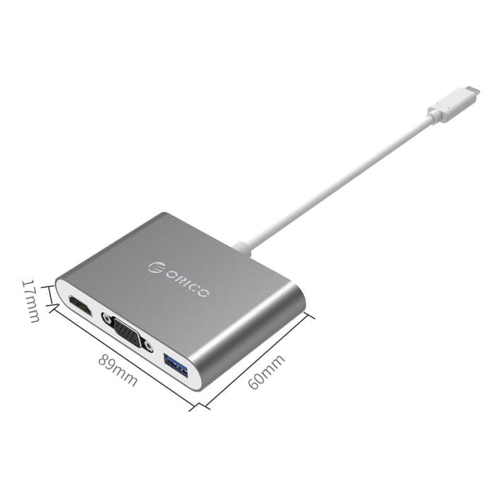 ORICO RCHV Aluminum HUB with Type-C to VGA/HDMI Converter