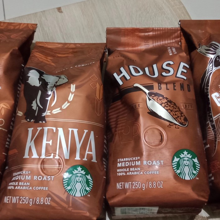 

Kopi Starbucks Whole Bean medium roast all variant