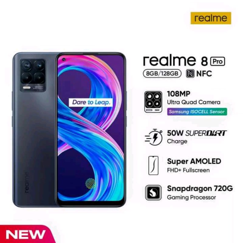 Smartphone Realme 8pro | 108 Mp | 50W | Garansi Resmi Indonesia