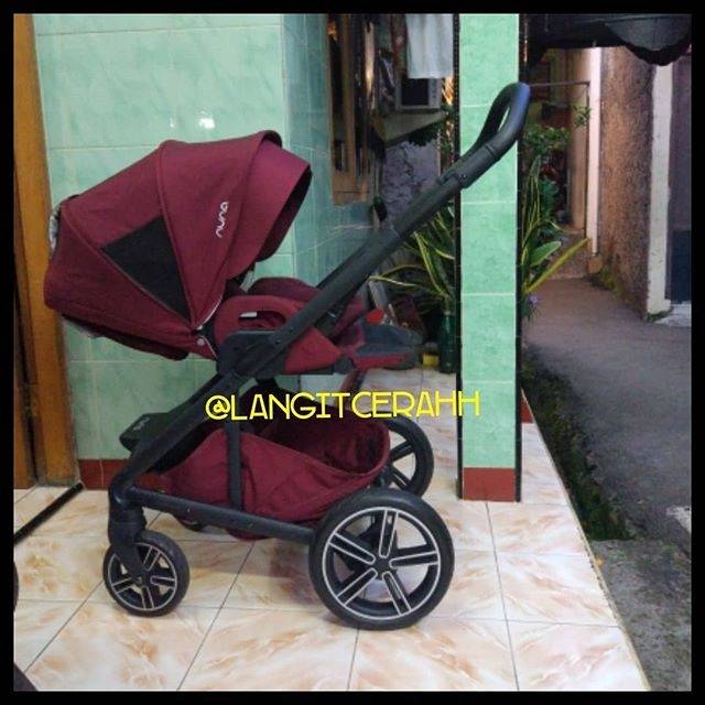 Stroller second preloved nuna mixx 2 berry rare item