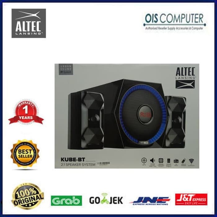 Altec Lansing KUBE-BT 2.1 Wireless Bluetooth Speaker System 3011 Kube - Black