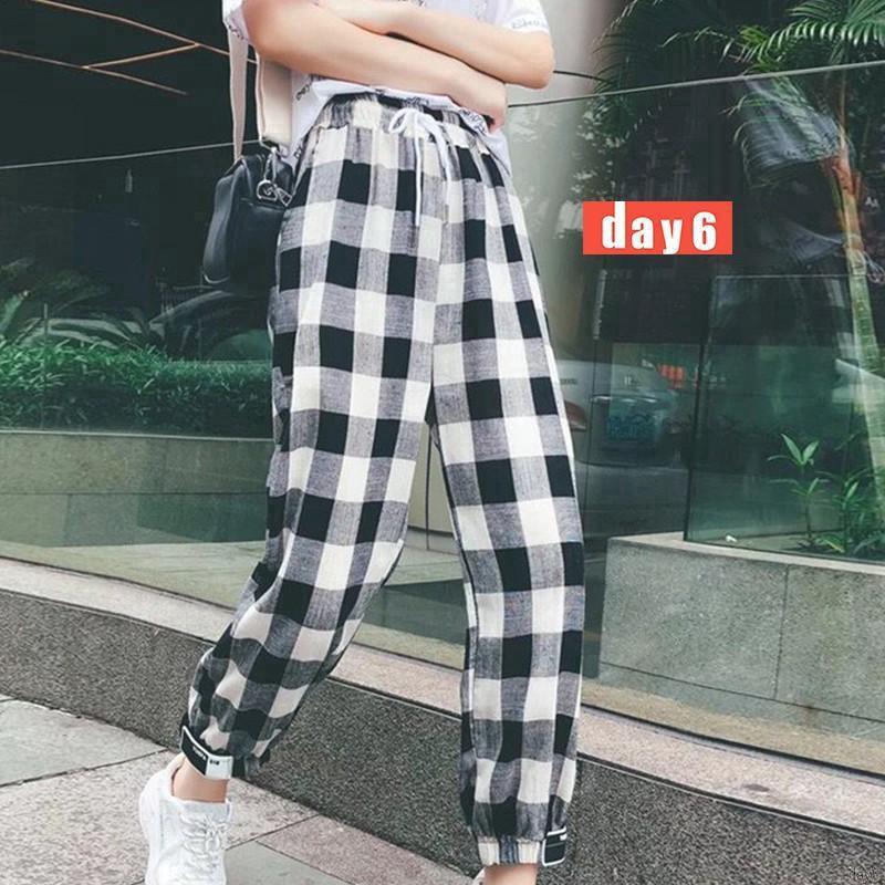  Celana  Panjang Semata Kaki Model  Mid Waist Versi Korea 