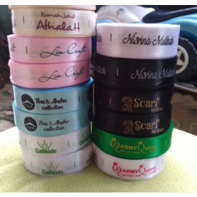 

label hijab baju gamis bahan satin murah