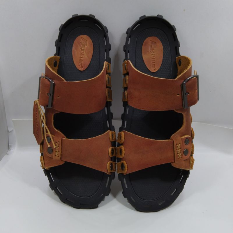 Sandal Pria Kulit Asli Original Brand Stallank